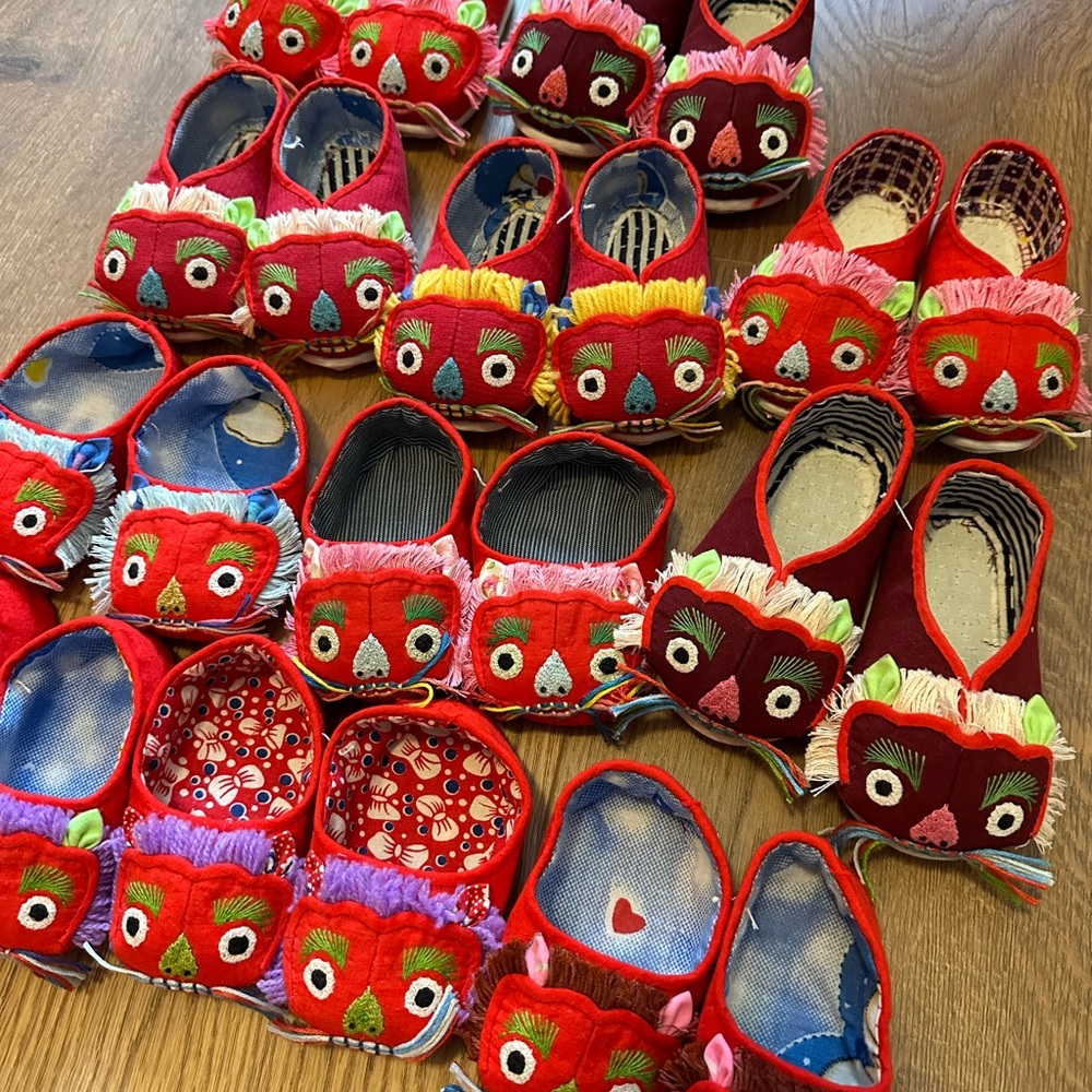 Chinese traditional handmade baby shoes